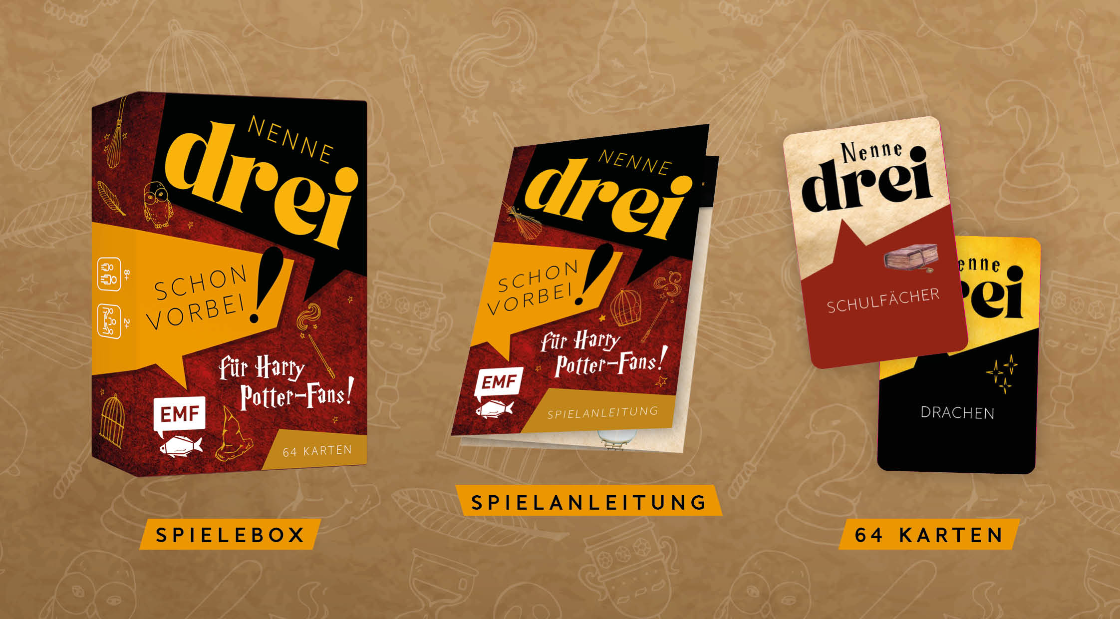 Kartenspiel: Nenne drei – schon vorbei! ... für Harry Potter-Fans!