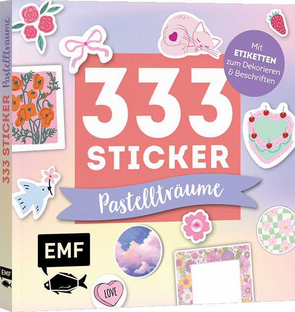 333 Sticker – Pastell-Träume: Etiketten und Aufkleber mit beschreibbarer Oberfläche