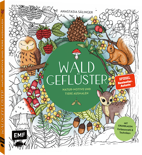 Waldgeflüster – Natur-Motive und Tiere ausmalen