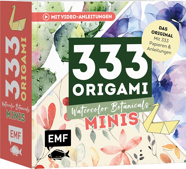 333 Origami Minis – Watercolor Botanicals