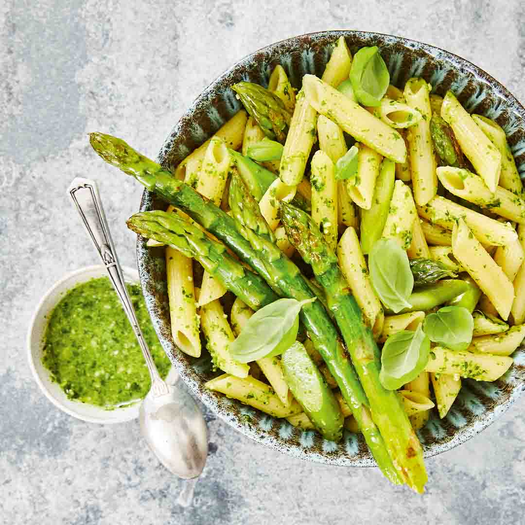 Nudelsalat mit grünem Spargel Nudelsalat mit grünem Spargel