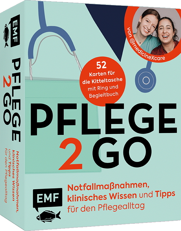 Kartenset: Pflege to go – Notfallmaßnahmen, klinisches Wissen und Tipps für den Pflegealltag | für Krankenpflege, Altenpflege, Pflege zu Hause | von #medicineXcare
