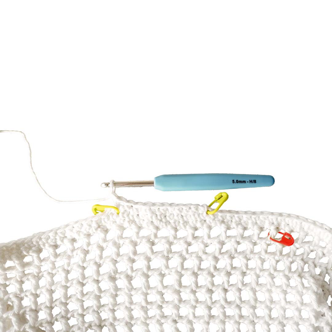 Schritt 3 Anleitung "Summer Alltags- und Strandtasche" aus dem Buch "My Crochet Bag" von Laura Nötzold, auch bekannt als @yarnyourself