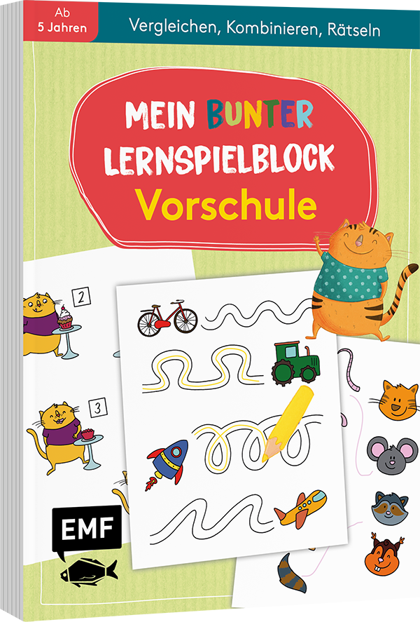 Mein bunter Lernspielblock – Vorschule: Vergleichen, Kombinieren, Rätseln