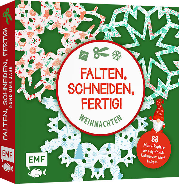 Bastelblock: Falten, Schneiden, fertig!  Weihnachten