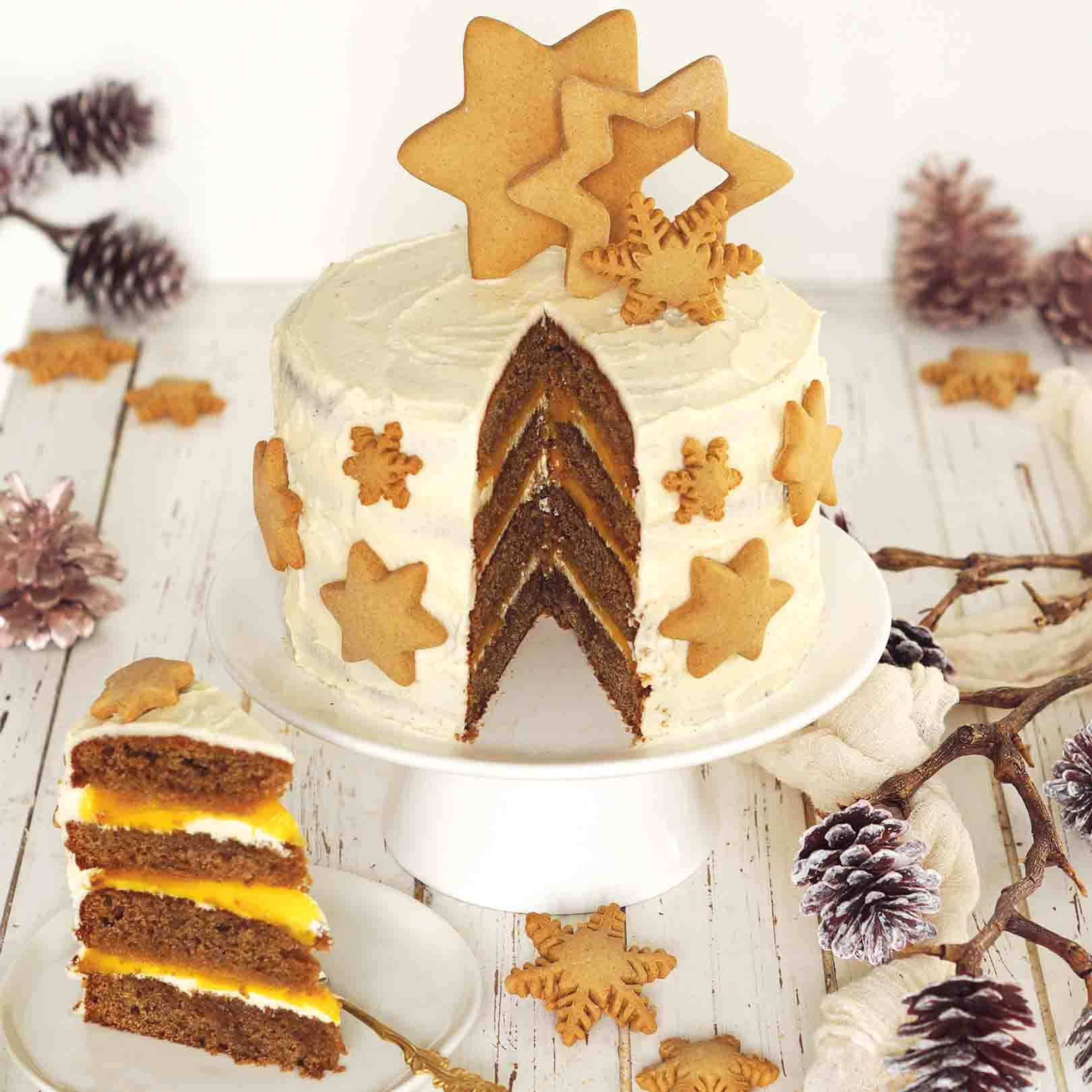 Lebkuchen-Mango-Torte