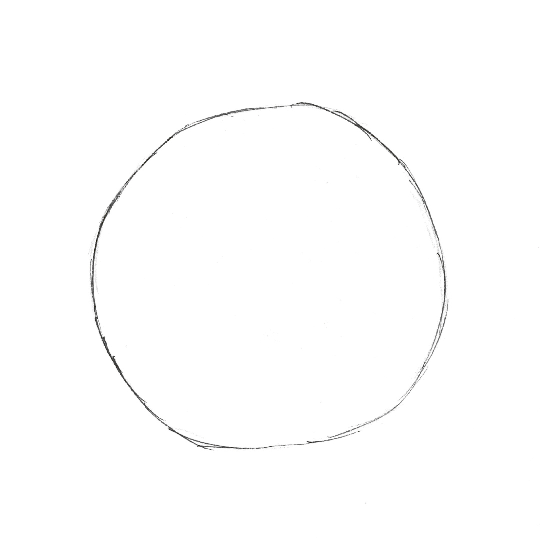 Schritt 1 Anleitung "Gechillter Fußball" aus dem Buch "Simply Draw – Mein einzigartiger Zeichen-Workshop für ausdrucksstarke Figuren" von Marvin Knabe