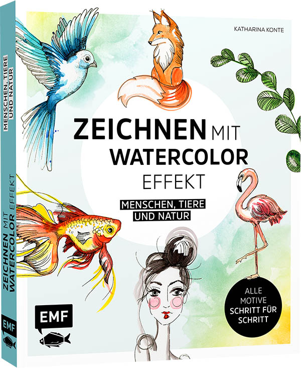 Zeichnen mit Watercolor Effekt-Cover