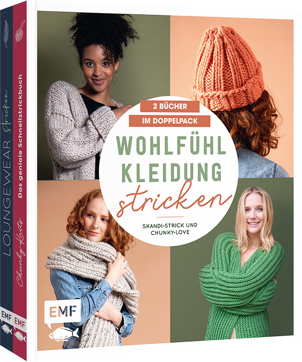 Wohlfühlkleidung stricken – Skandi-Strick und Chunky-Love: 2 Bücher im Doppelpack