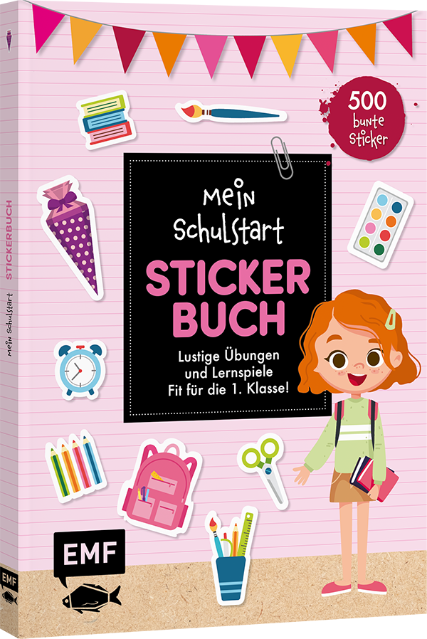 Mein Schulstart Stickerbuch (rosa)