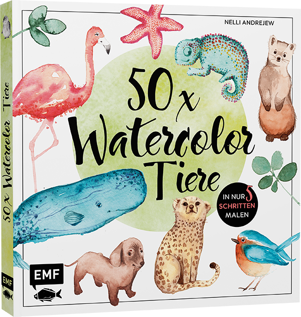 50 x Watercolor Tiere 
