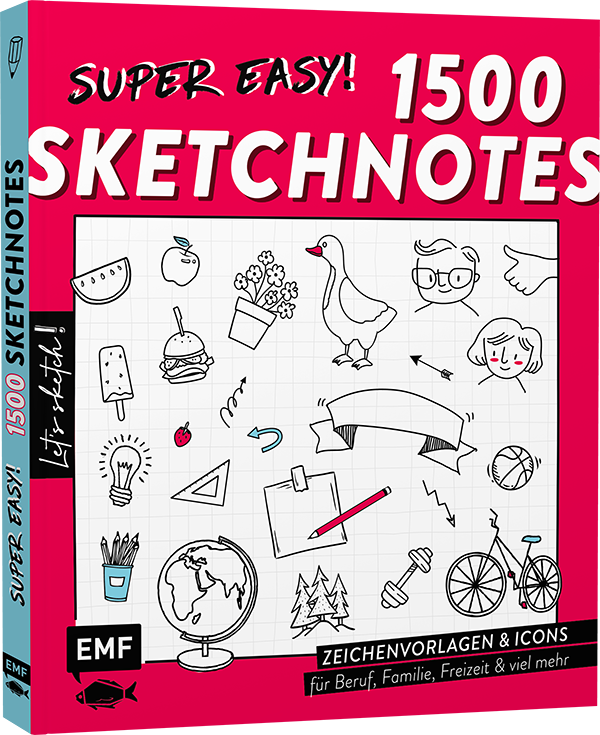 Let's sketch! Super easy! 1500 Sketchnotes