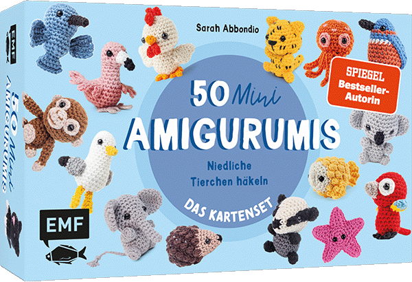 50 Mini-Amigurumis – Das Kartenset