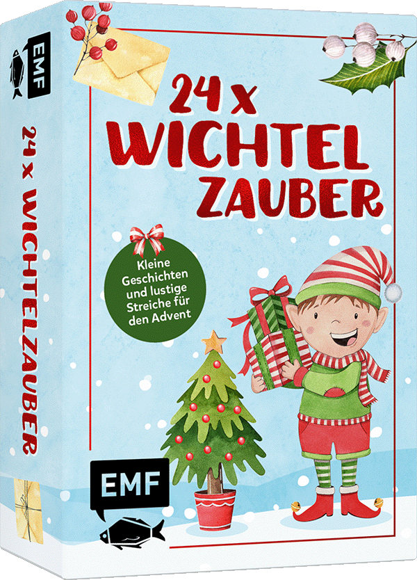 Adventskalender-Kartenset: 24 x Wichtelzauber