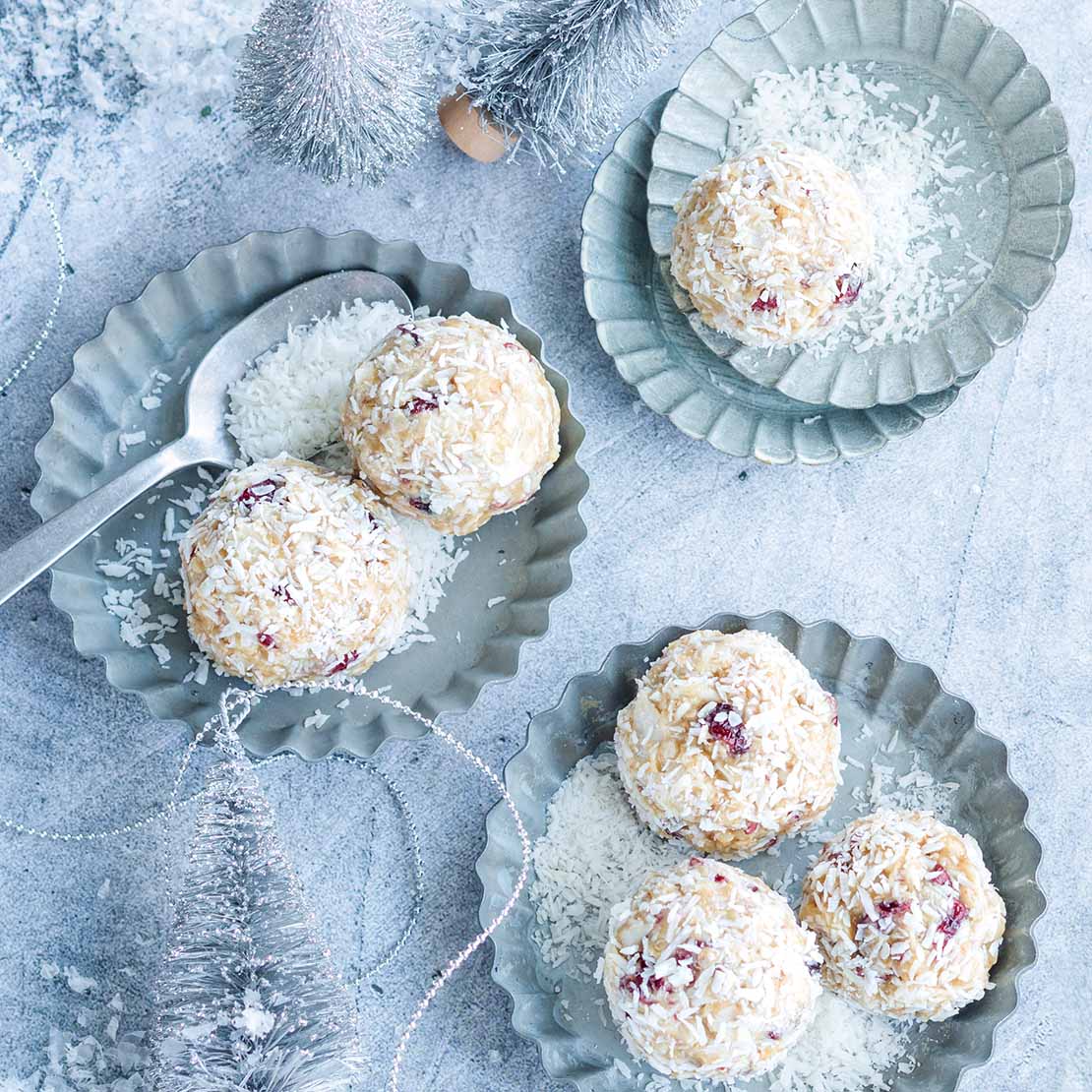 Cranberry Kokos-Bällchen