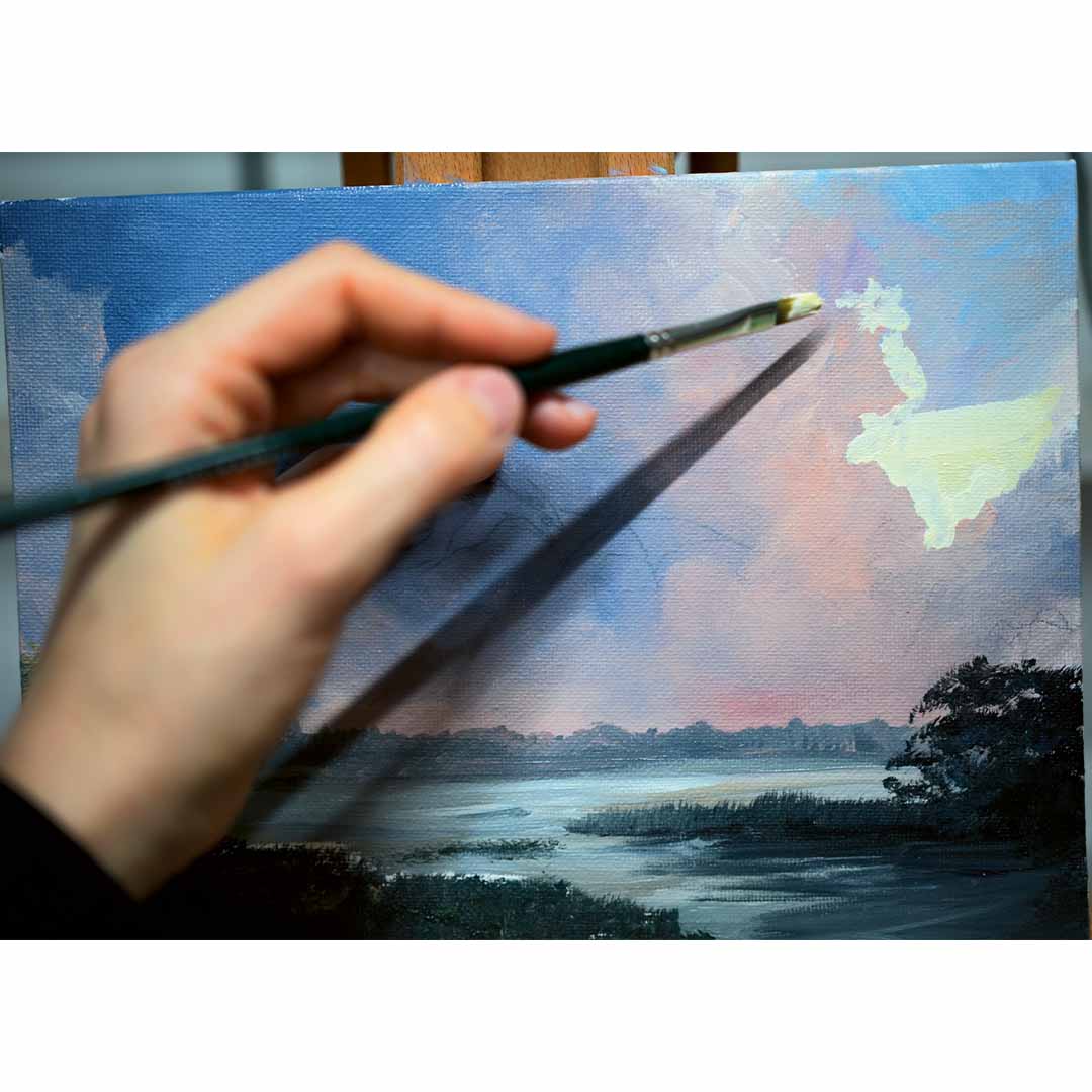 Schritt 6 Anleitung "Fliegender Drache" aus dem Buch "Die Kunst der Acrylmalerei" von Raffaela Lerch