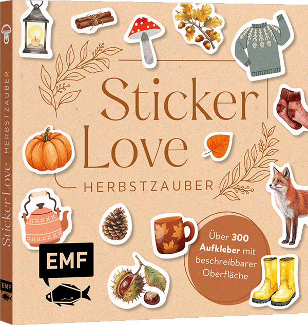 Sticker Love: Herbstzauber – Über 300 Etiketten und Cozy-Autumn-Aufkleber mit beschreibbarer Oberfläche