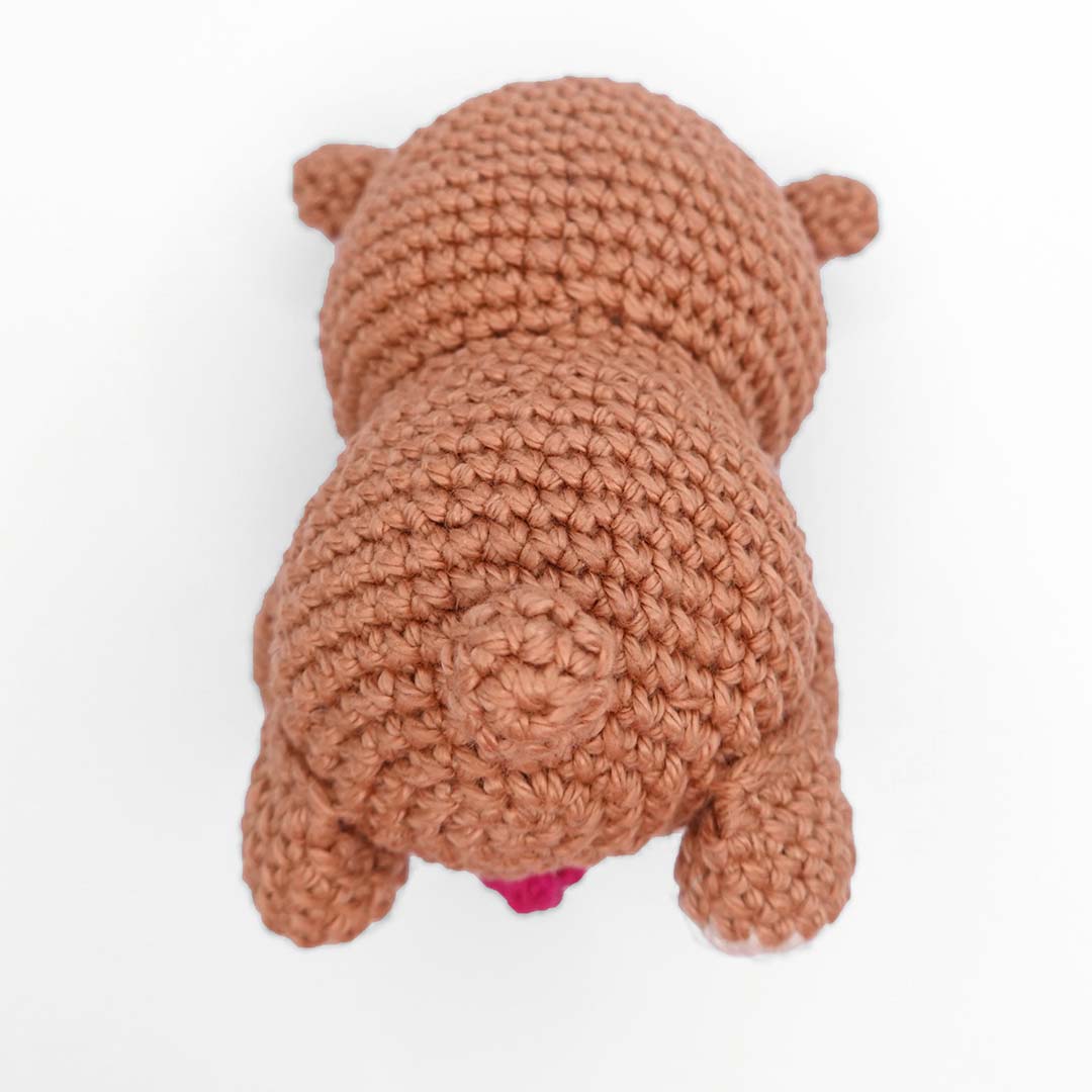 Schritt 12 Anleitung "Schlüsselanhänger Bär" aus dem Buch "Amigurumi Pen Friends" von Elham Ghasemi