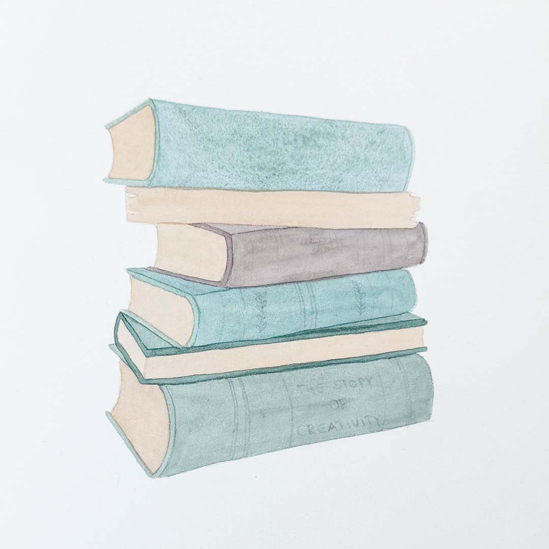 Schritt 3 Anleitung "Booklover" aus dem Buch "Easy Watercolor" von Sandra Reiner