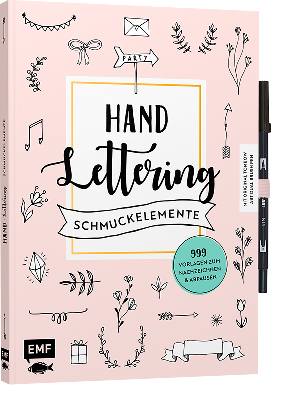 Handlettering-Schmuckelemente – 999 Vorlagen zum Nachzeichnen und Abpausen 