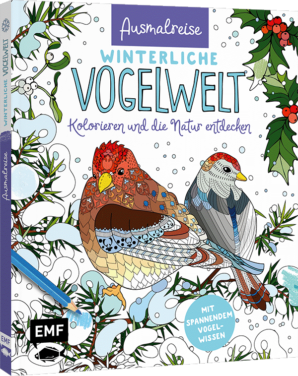 Ausmalreise Winterliche Vogelwelt