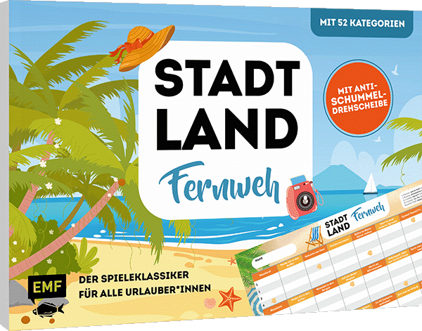 Stadt, Land, Fernweh – Der Spieleklassiker für alle Urlauber*innen