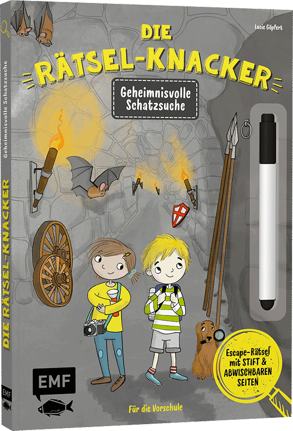 Die Rätsel-Knacker – Geheimnisvolle Schatzsuche (Buch mit abwischbarem Stift)