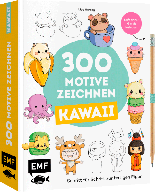 300 Motive zeichnen – Kawaii