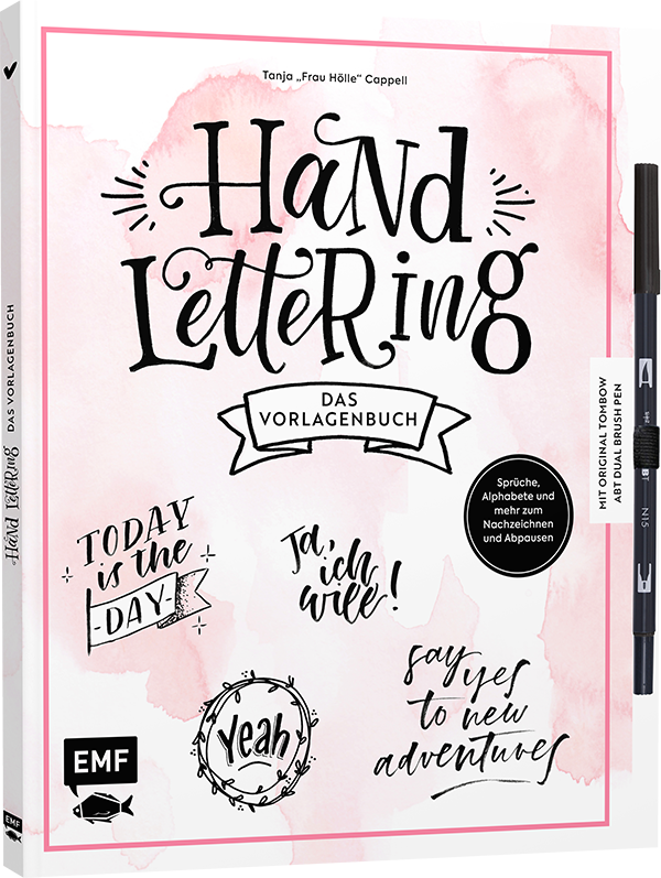 Handlettering – Das Vorlagenbuch –  Mit original Tombow ABT Dual Brush Pen
