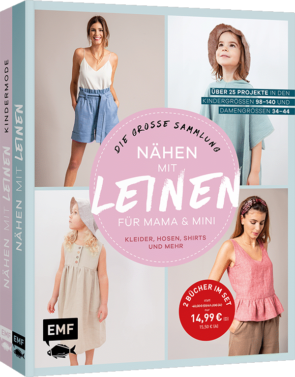 Nähen mit Leinen für Mama und Mini – die große Sammlung mit über 25 Projekten