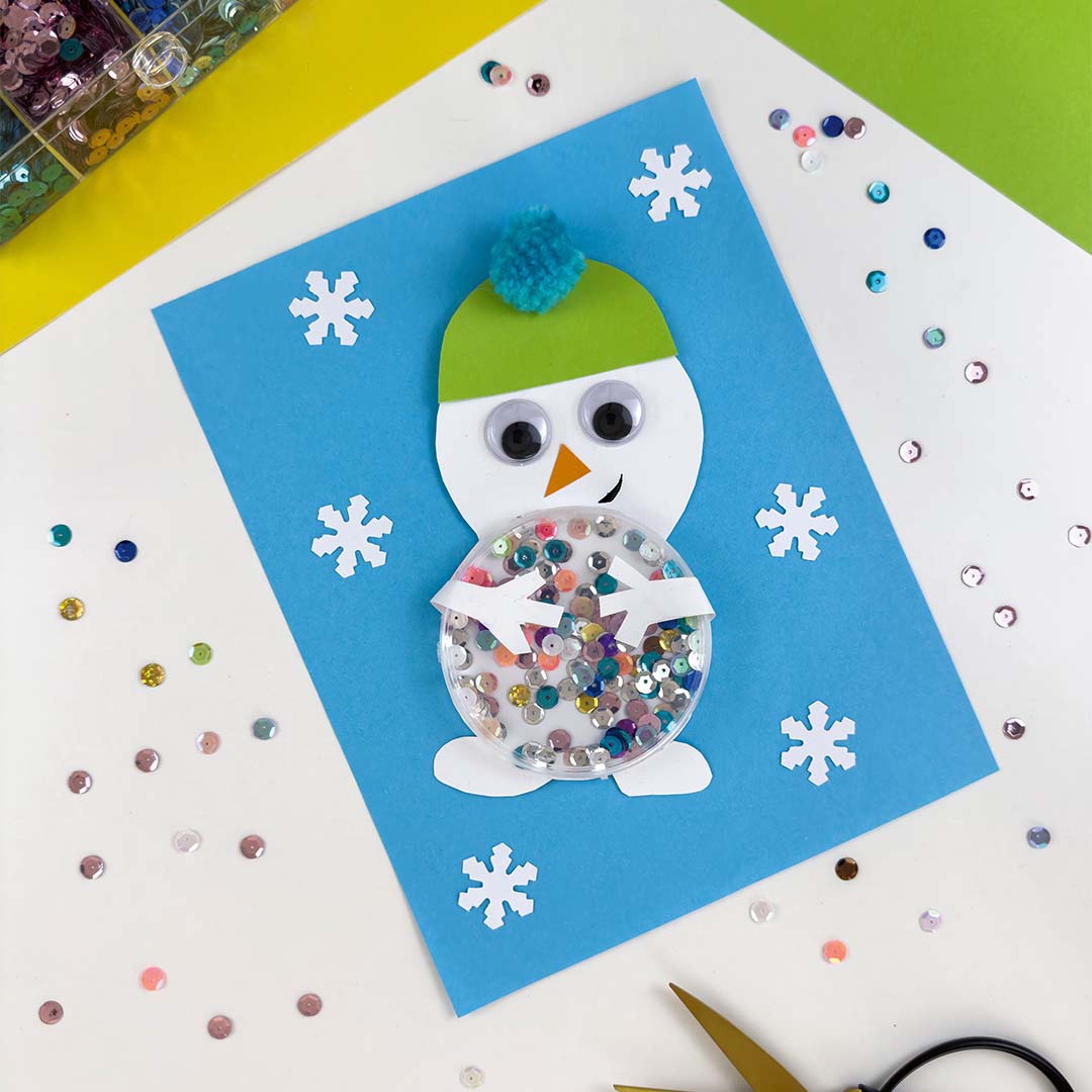 DIY-Anleitung "Schüttel-Schneemann" aus dem Buch "Mein NEON-Bastelbuch" von Katharina Weidinger alias @mavalina.de