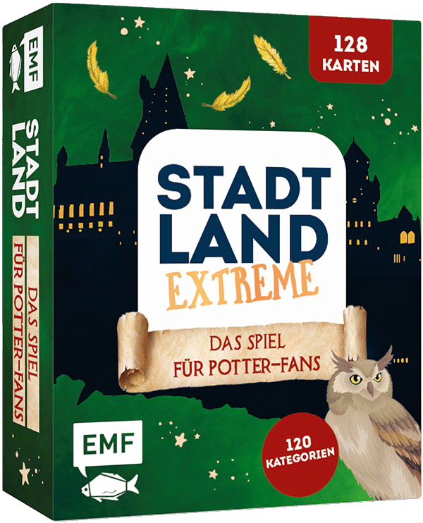 Kartenspiel: Stadt, Land, Extreme – Das inoffizielle Spiel für Harry Potter-Fans mit 128 Karten