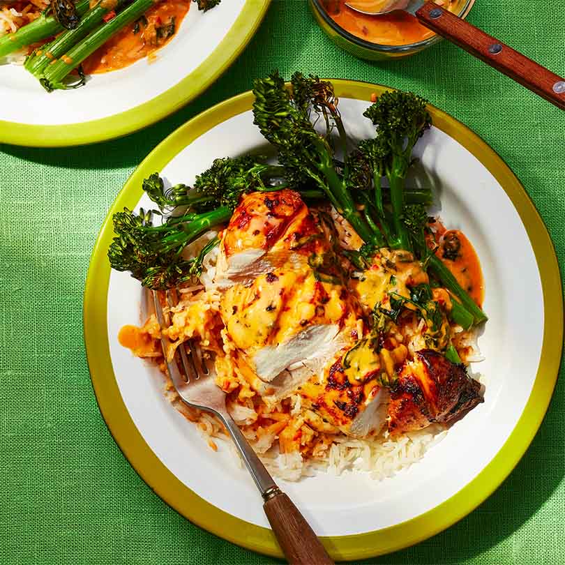 Rezeptbild "Kokoshähnchen" aus dem Buch "das ultimative Airfryer Chicken Kochbuch" von @chefwithpalette