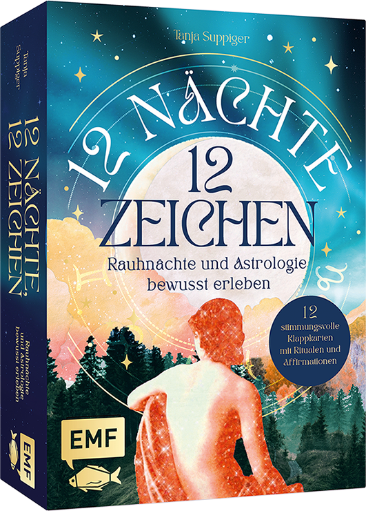 Kartenset: 12 Nächte, 12 Zeichen | Rauhnächte und Astrologie bewusst erleben – mit Ritualen, Affirmationen und Videomeditationen