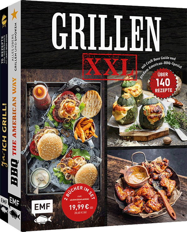 Grillen XXL – Doppelt stark: 2 Grill-Bücher im Set