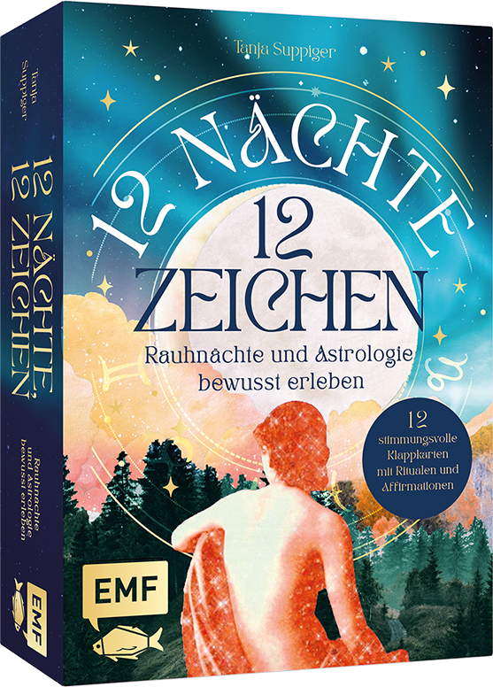 Kartenset: 12 Nächte, 12 Zeichen | Rauhnächte und Astrologie bewusst erleben – mit Ritualen, Affirmationen und Videomeditationen 