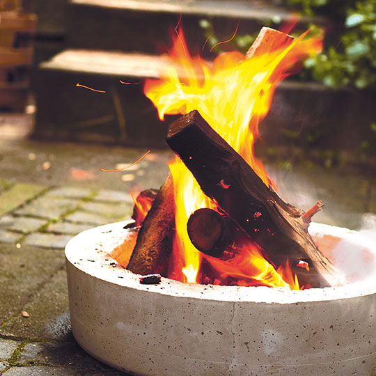 Feuerschale aus Beton