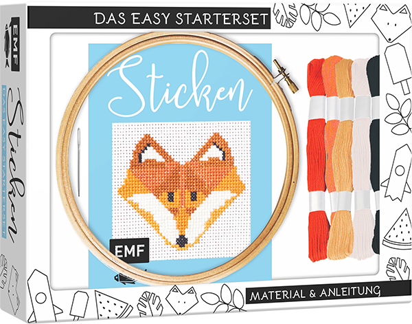 Sticken – das Easy Starterset für dekorative Kreuzstichmotive