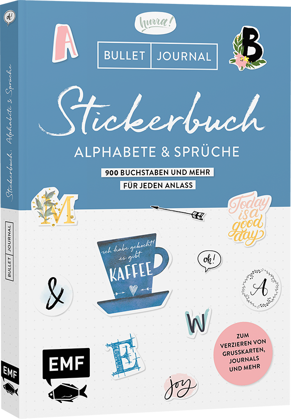 Bullet Journal – Stickerbuch Alphabete und Sprüche: 1000 Buchstaben und mehr für jeden Anlass