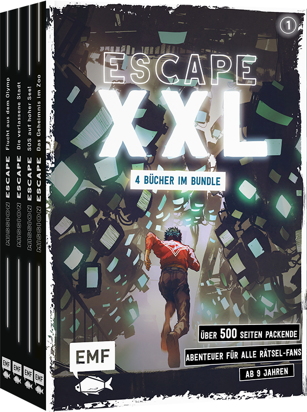 Escape XXL – über 500 Seiten packende Abenteuer für alle Rätsel-Fans ab 9 Jahren (Band 1)