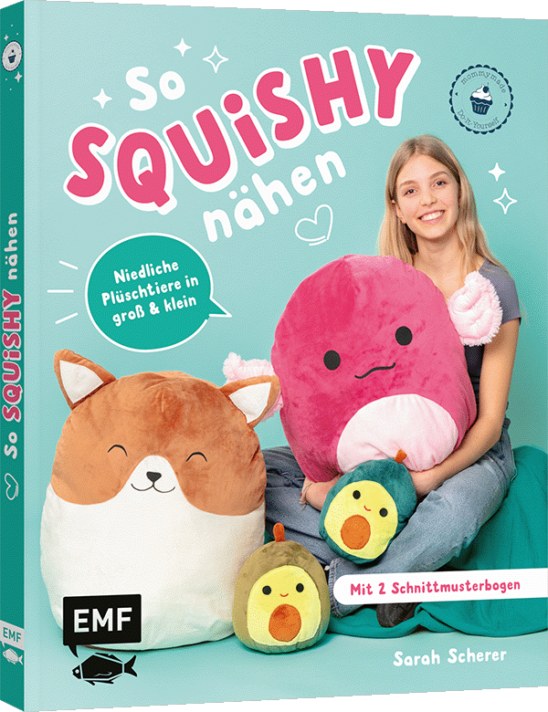 So squishy nähen: Niedliche Plüschtiere in groß und klein für Squishmallow-Fans mit @mommymade