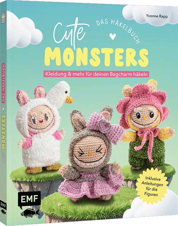 Cute Monsters – Das Häkelbuch für Labubu-Fans – inklusive Anleitungen für die Figuren!