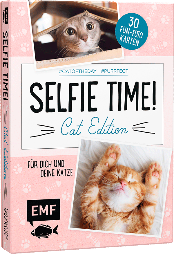 Selfie Time! Cat Edition – 30 Fun-Fotokarten