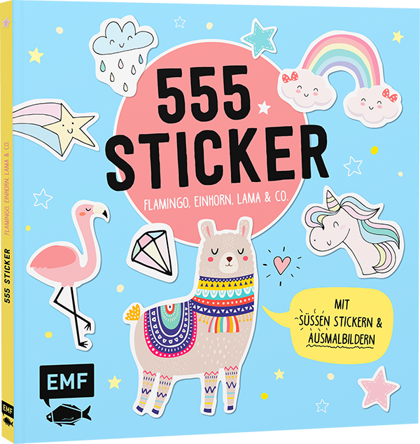 555 Sticker – Faultier, Dino, Pirat und Co.
