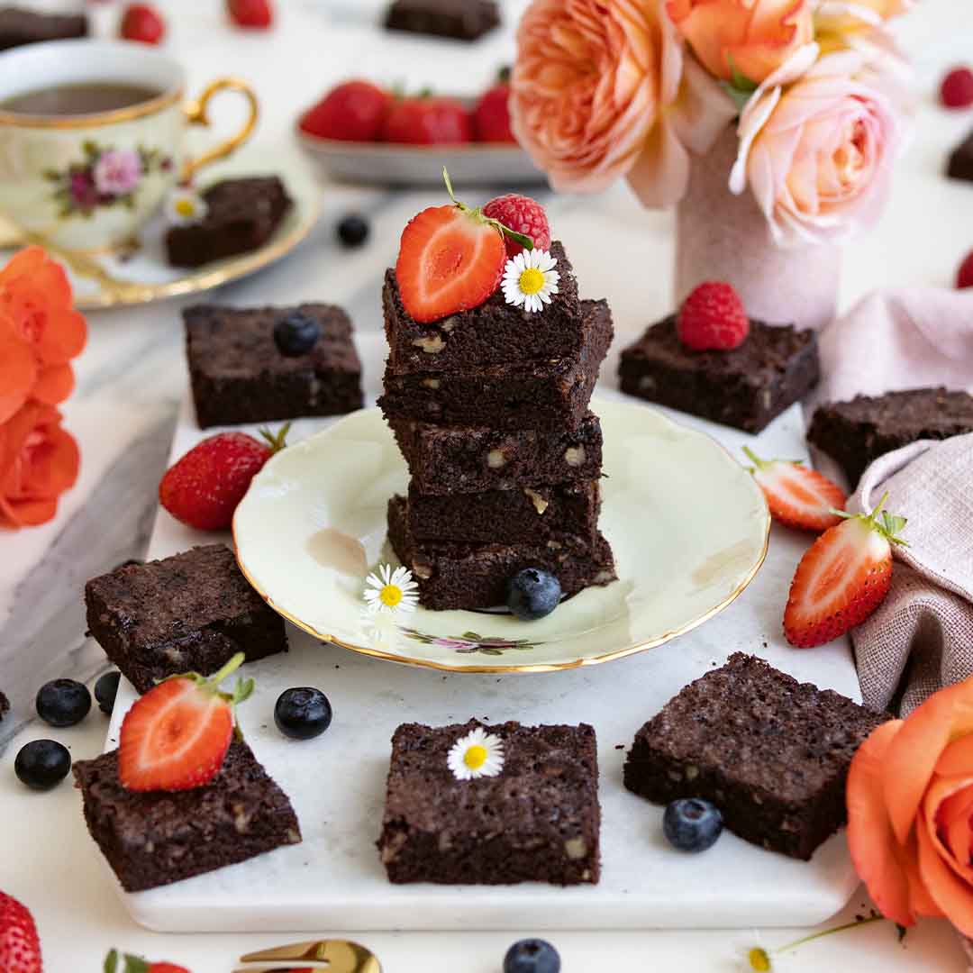 Rezeptbild "Brownie-Häppchen" aus dem Buch "Backen mit Ross Antony und Mama Vivien" von Ross Antony