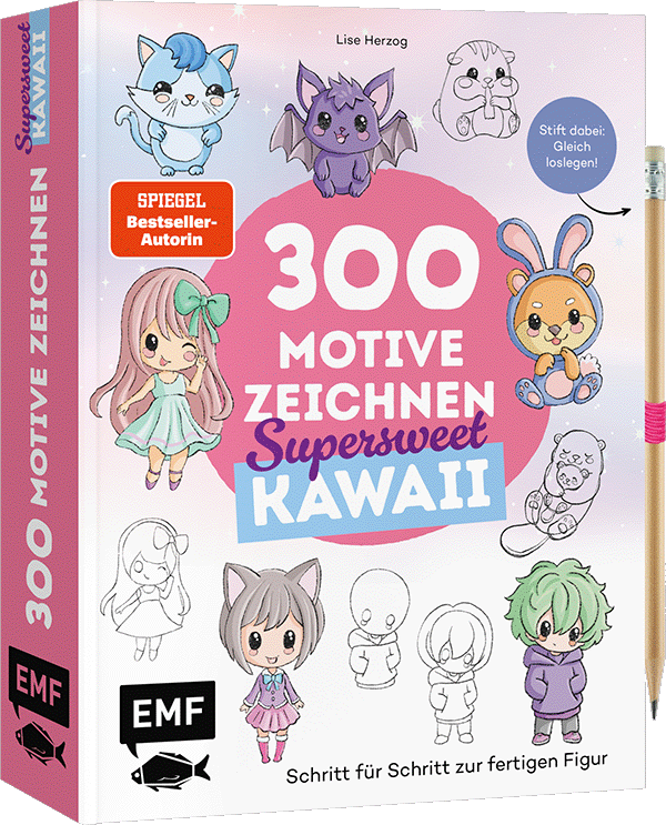 300 Motive zeichnen – Supersweet Kawaii