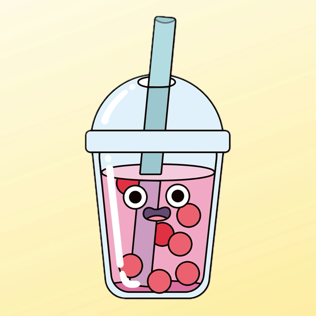 DIY-Anleitung "Bubble Tea malen" aus dem Buch "Die Kawaii-Zeichenschule – Super süß zeichnen" von Leon Römer