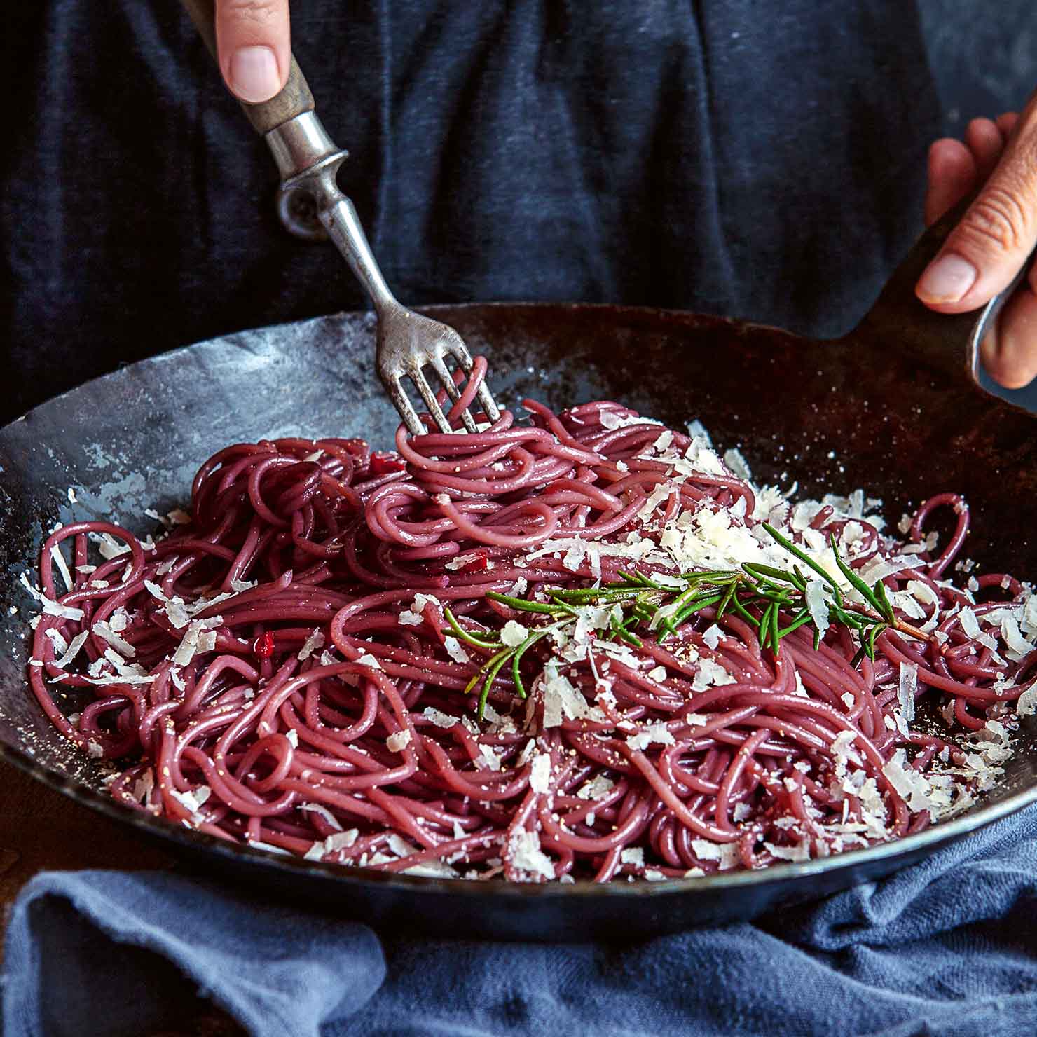 Drunken Pasta mit Rotwein