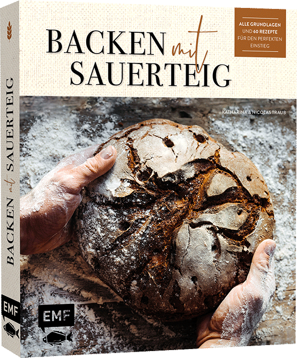 Backen mit Sauerteig: Wurzel-Brot, Emmer-Krustenbrot, Baguette, Bagels, Vinschgerl und mehr