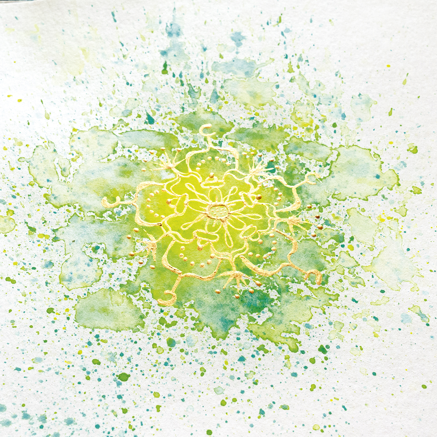 Wild gesprenkeltes Mandala Wild gesprenkeltes Mandala